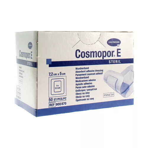 COSMOPOR E latexfree 7,2x5cm 50 p/s