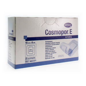 COSMOPOR E latexfree 10x6cm 25 p/s