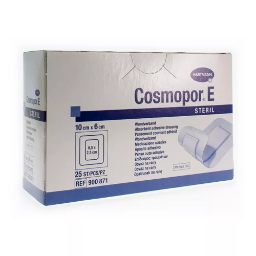 COSMOPOR E latexfree 10x6cm 25 p/s