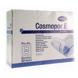 COSMOPOR E latexfree 10x8cm 25 p/s