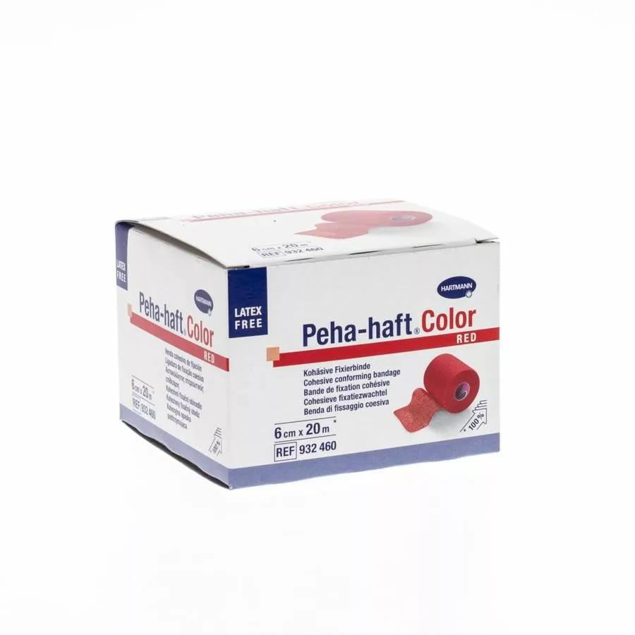 PEHA-HAFT rood LF 6cmx20m 1 p/s