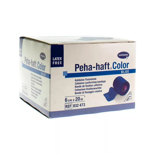 PEHA-HAFT blauw LF 6cmx20m 1 p/s