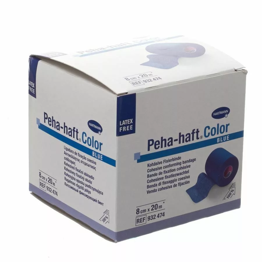 PEHA-HAFT blauw LF 8cmx20m 1 p/s