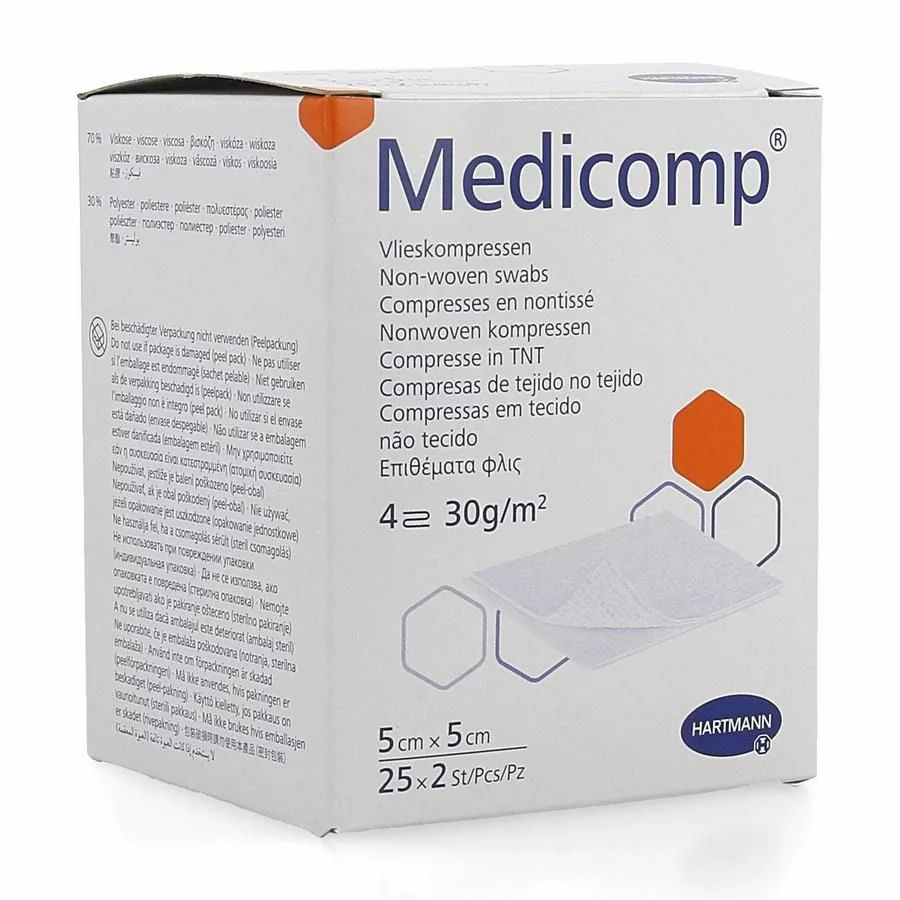 MEDICOMP 5x5cm 4l. st. 40x5 p/s