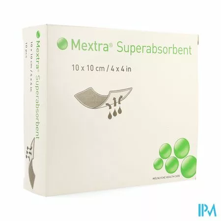 Mextra Superabsorbent Nf 10,0x10,0cm 10 610700
