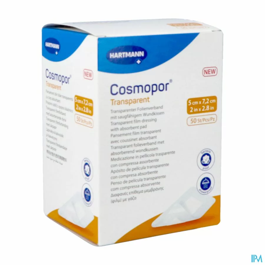 COSMOPOR TRANSPARENT 5x7,2cm 50 p/s