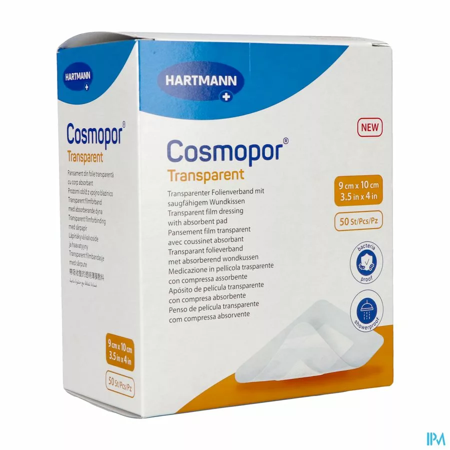 COSMOPOR TRANSPARENT 9x10 cm 50 p/s