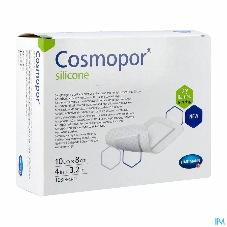 Cosmopor silicone 10x8cm 10 p/s