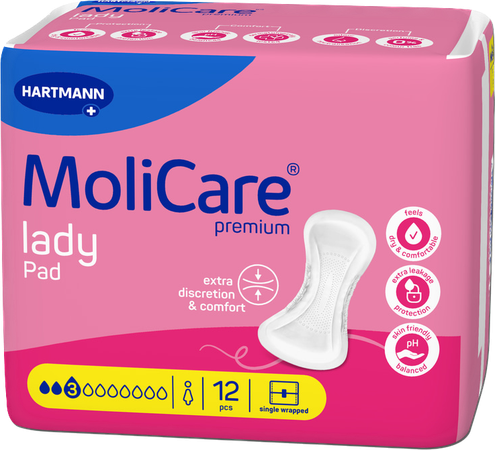 MoliCare Premium lady Pad 3D 12 p/s