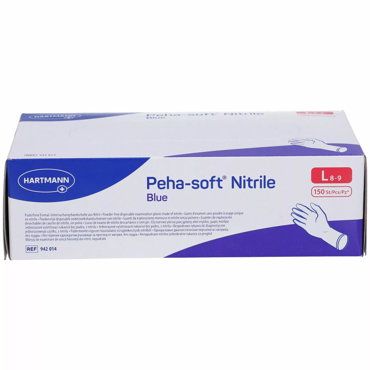 PEHA-SOFT nitrile blue L 150 p/s