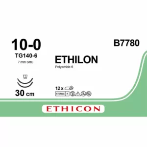 Ethilon 10-0 TG140-6 B7780 12 stuks