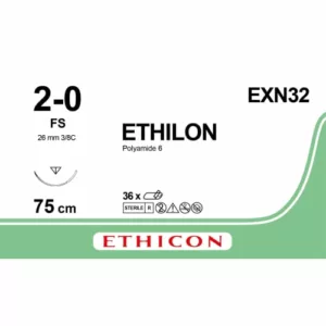 Ethilon 2-0 75cm FS EXN32 36 stuks