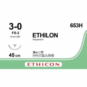 Ethilon 3-0 45 cm FS-2 653H 36 stuks
