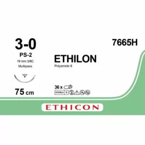 Ethilon Hechtdraad 3-0 75 cm PS-2 7665H 36 stuks