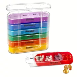Pillendoos 1 week - 4 vakjes per dag
