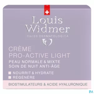 Widmer Nacht Creme Pro-active Light Parf Pot 50ml