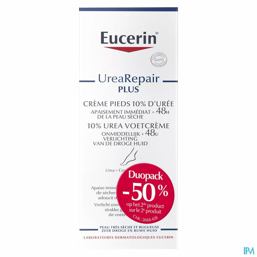 Eucerin Herstellende Voetcreme 10% Urea 2x100ml
