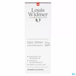 Widmer Deo Spray Antiperspirant Zonder Parfum 75ml