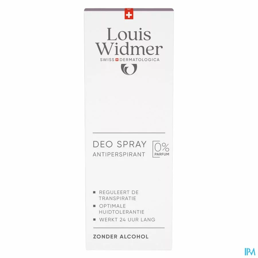 Widmer Deo Spray Antiperspirant Zonder Parfum 75ml