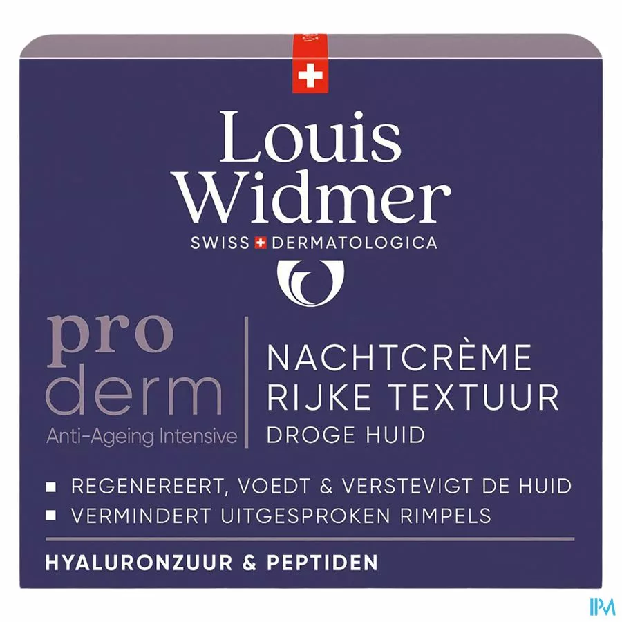 Widmer Proderm Nachtcrème Rijke Textuur 50ml