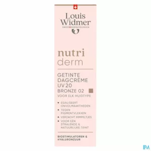 Widmer Nutriderm Getinte Dagcrème Uv 20 Bronze 02 30ml
