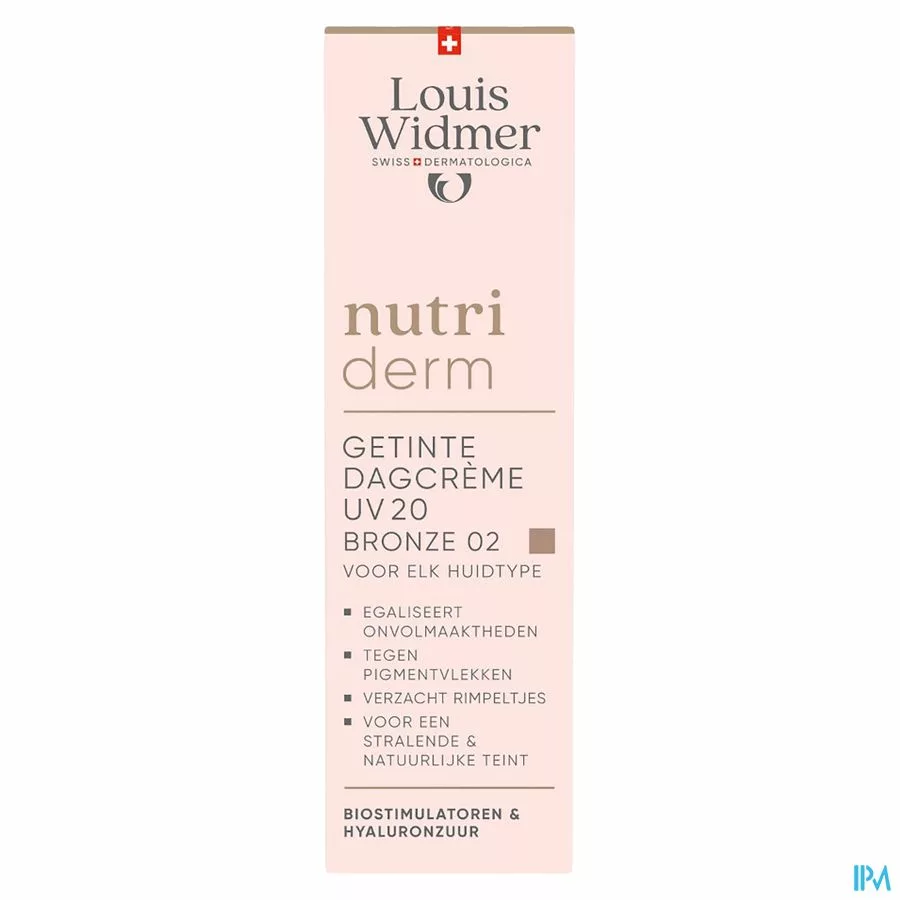 Widmer Nutriderm Getinte Dagcrème Uv 20 Bronze 02 30ml