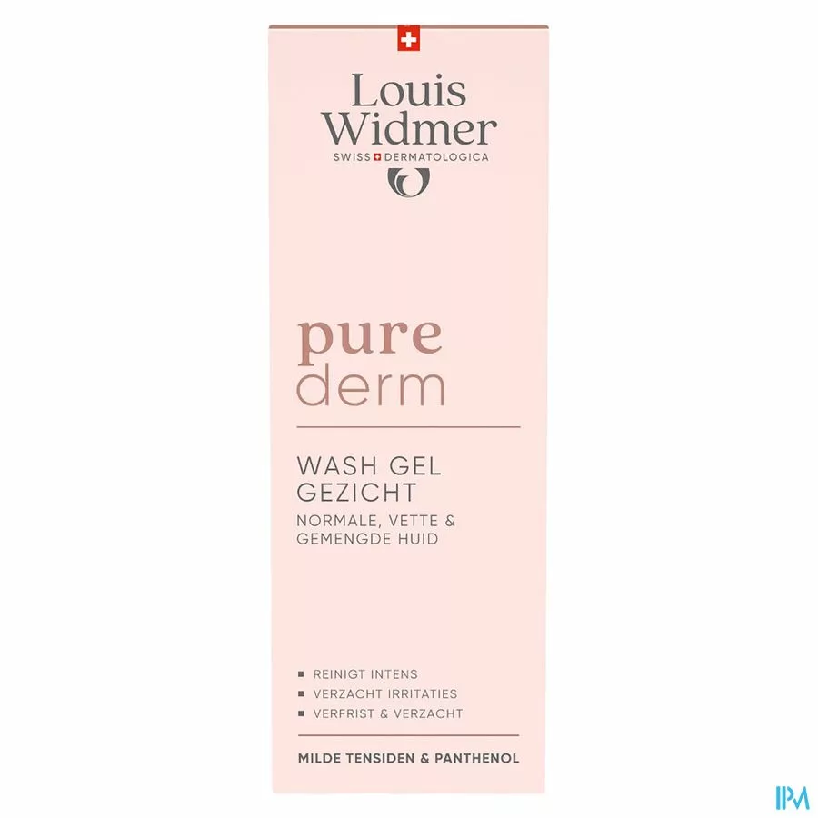 Widmer Purederm Wash Gel Gezicht 125ml