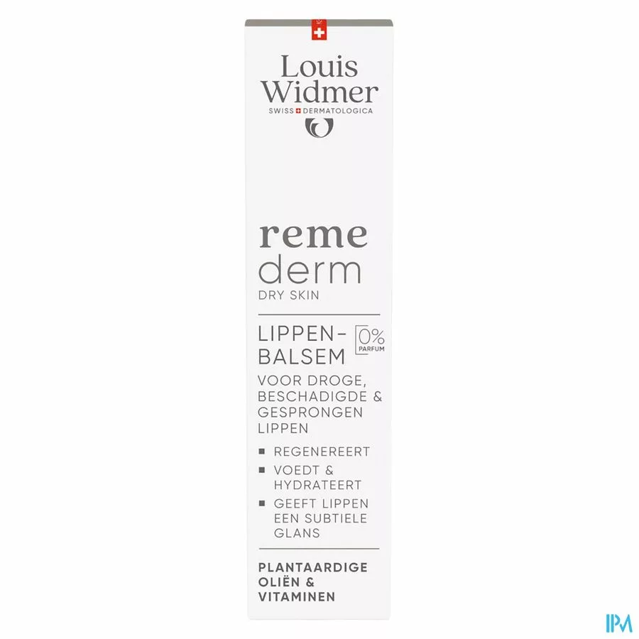 Widmer Remederm Lippenbalsem Zonder Parfum 15ml