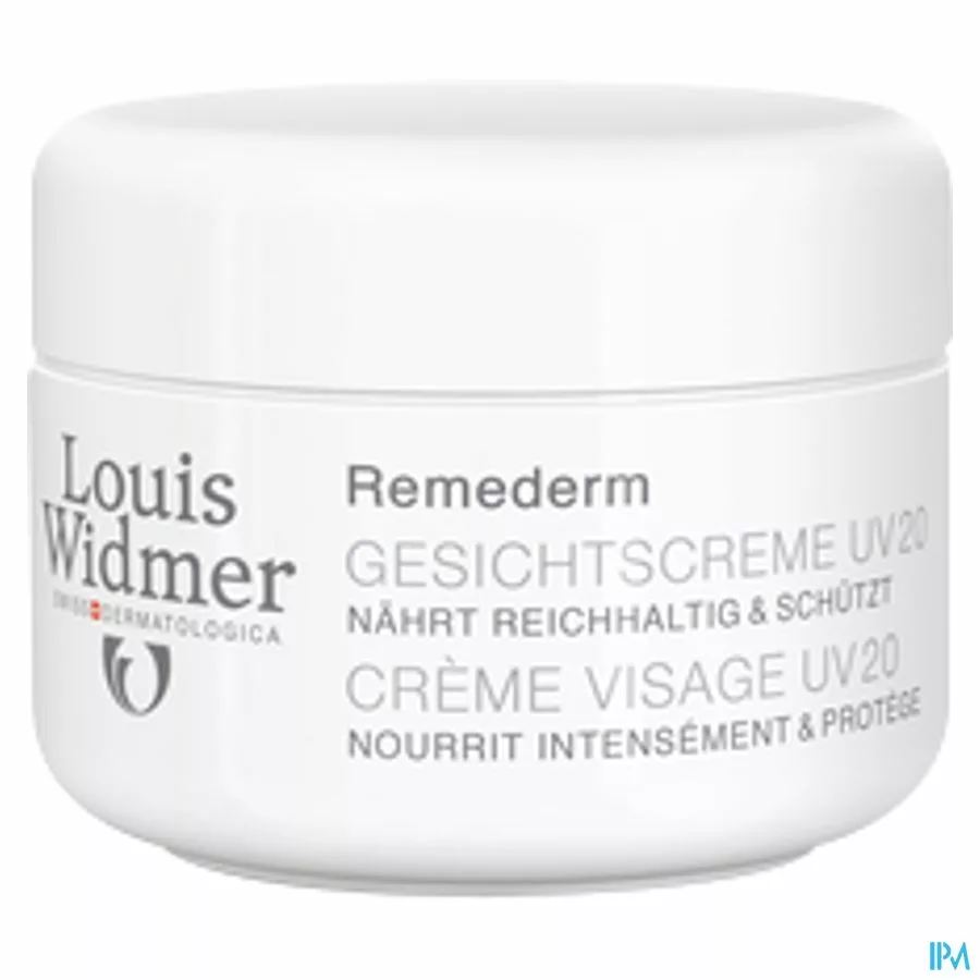 Widmer Remederm Gezichtscreme Parf Uv20 Pot 50ml