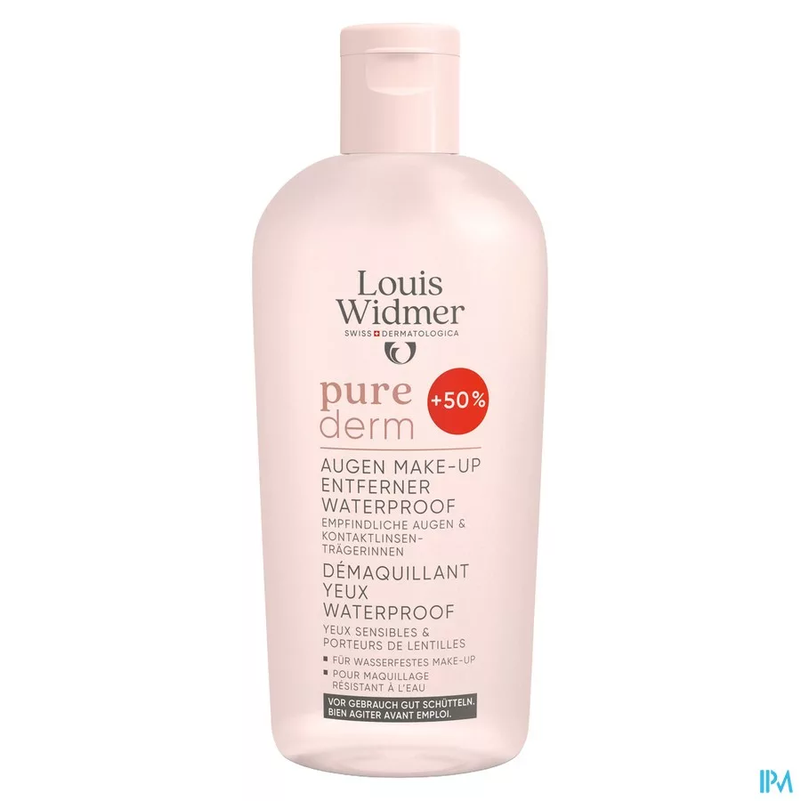 Widmer Purederm Oogmake-up Reinig.wtp N/parf 150ml
