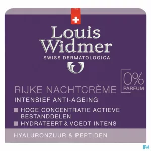 Widmer Iaa Rijke Nachtcreme N/parf Pot 50ml