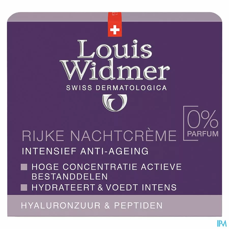 Widmer Iaa Rijke Nachtcreme N/parf Pot 50ml