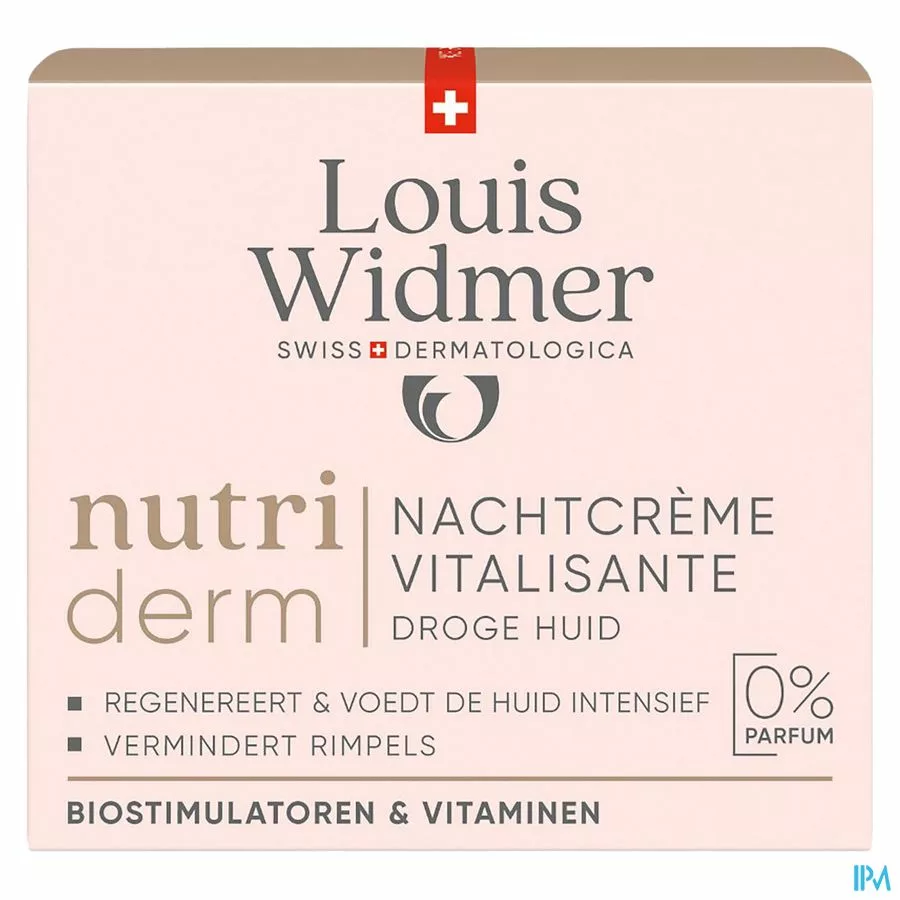 Widmer Nutriderm Nachtcrème Vitalisante Zonder Parfum 50ml