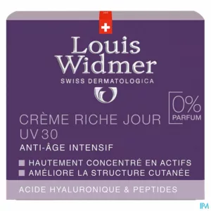 Widmer Iaa Dagcreme Rijk Uv30 N/parf Pot 50ml