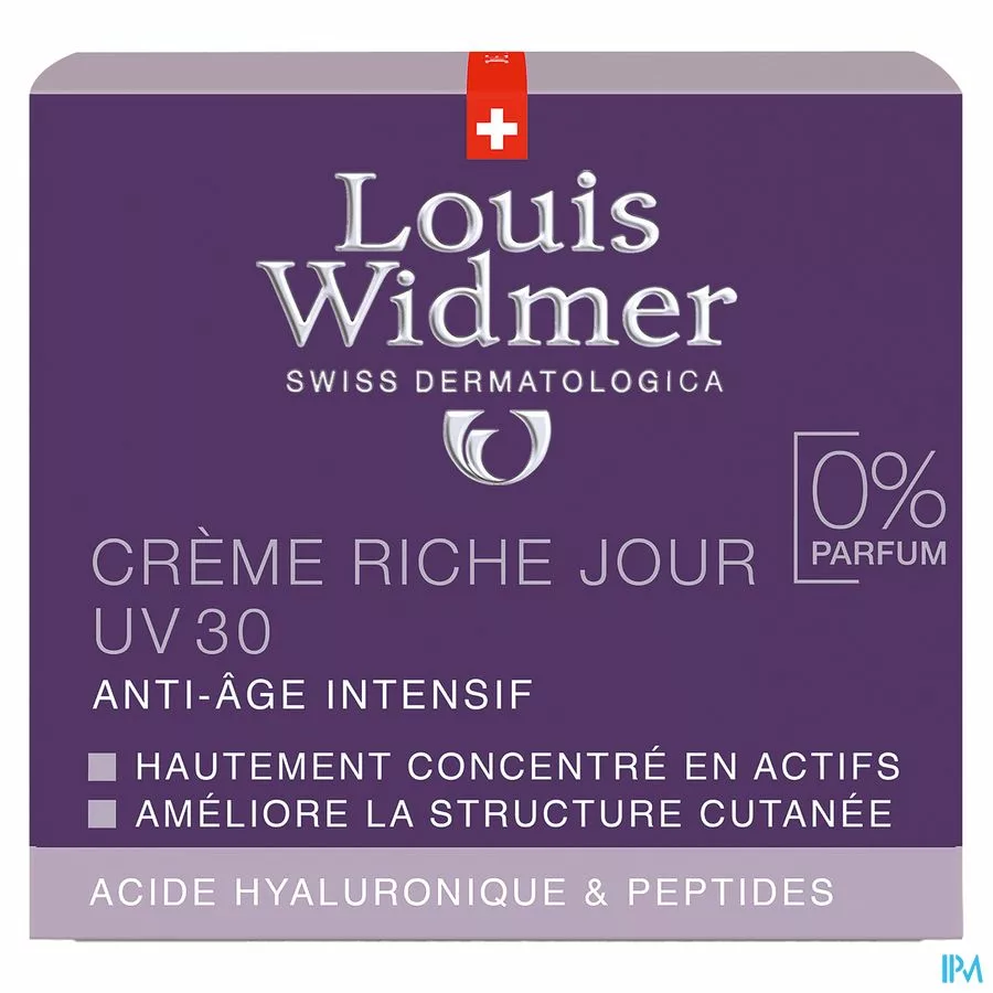 Widmer Iaa Dagcreme Rijk Uv30 N/parf Pot 50ml