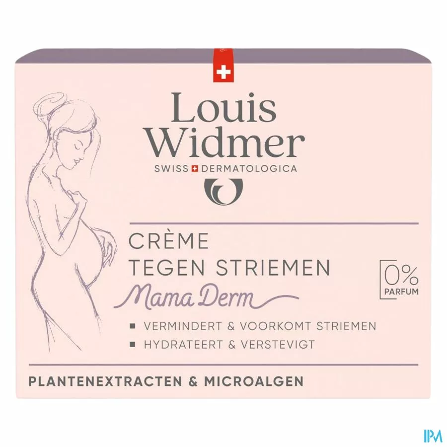 Widmer Mamaderm Crème Tegen Striemen Zonder Parfum 250ml