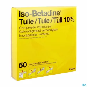 ISO BETADINE TULLES COMPR 50 10X10