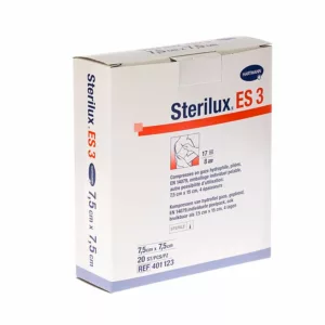 STERILUX ES3-7,5x7,5cm 8pl 20x1 p/s