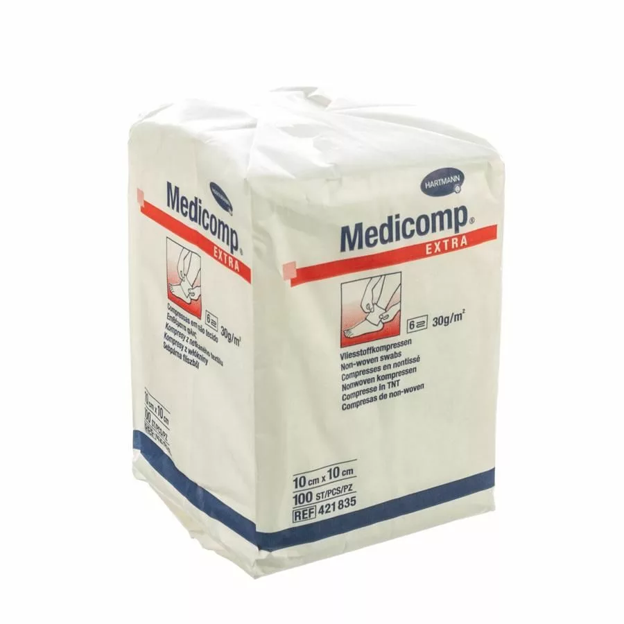 MEDICOMP 10x10cm 6l. nst. 100 p/s