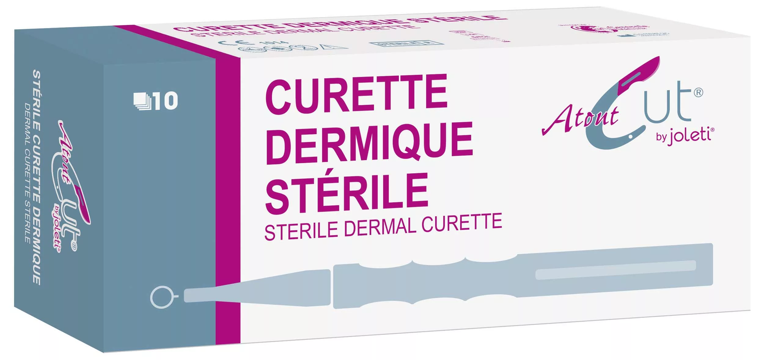 Dermatologische Curette - steriel - 4mm diameter