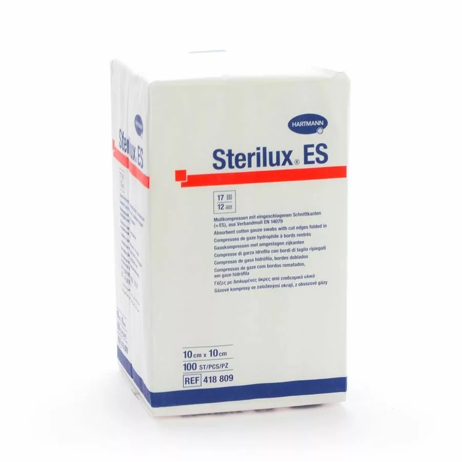 STERILUX ES 10x10cm 12l.nst. 100 p/s
