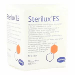 STERILUX ES 10x10cm 8l.nst. 100 p/s