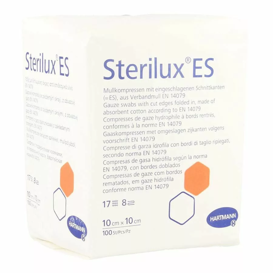 STERILUX ES 10x10cm 8l.nst. 100 p/s