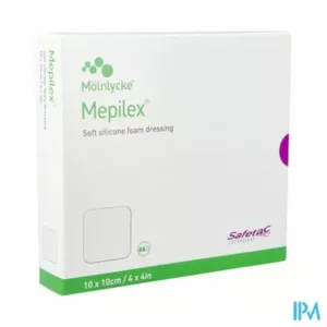 Mepilex Schuimverb Silicone Abs Ster 10x10cm 5 294100