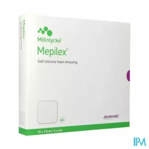 Mepilex Schuimverb Silicone Abs Ster 15x15cm 5 294300