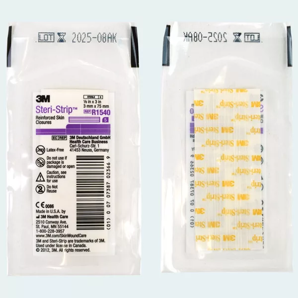 3M Steri-Strip hechtstrips, 3mm x 75mm, (10x 5 strips)