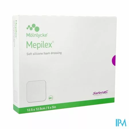 Mepilex Schuimverb Silicone Abs Ster 12,5x12,5cm 5