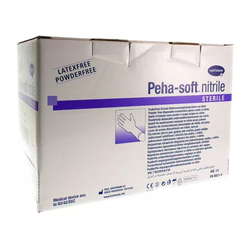 PEHA-SOFT nitrile steriel L 50 pr