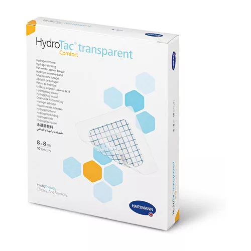 HYDROTAC transp.comf.8x8cm st.10 p/s