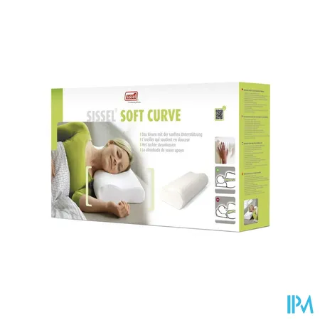 SISSEL® Soft Curve M HooFolioDresskussen M + fluwelen overtrek ecru